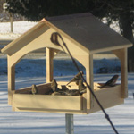 large capacity bird feeders